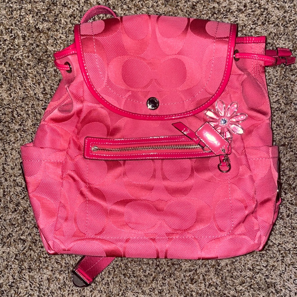 Pink Coach Backpack